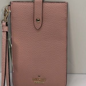 Kate Spade New York Pebbled Phone Sleeve NWT